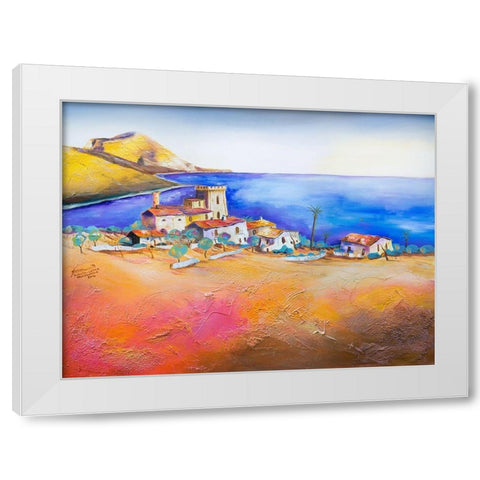 Sizilien White Modern Wood Framed Art Print by Gerner, Bernhard