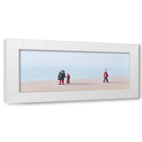 Am Meer White Modern Wood Framed Art Print by Kock, Bernhard