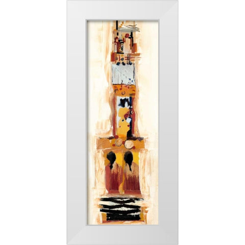 Begegnungen II White Modern Wood Framed Art Print by Bonciani, Celina