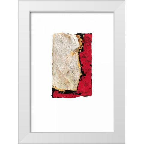 African Memory I White Modern Wood Framed Art Print by Heinrich, Christian