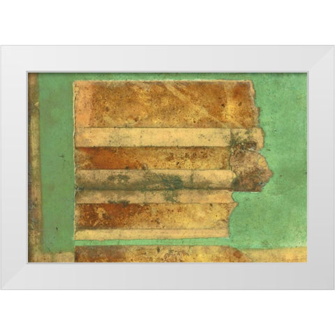 Flussteppich I White Modern Wood Framed Art Print by Heinrich, Christian