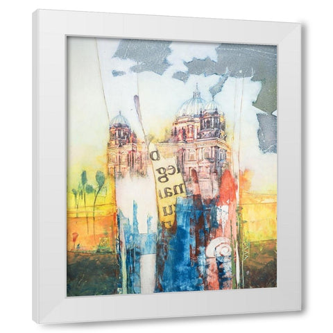 Berlin White Modern Wood Framed Art Print by Lieck, Carl-Heinz