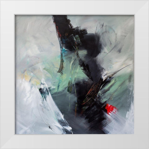 Blackpoint I White Modern Wood Framed Art Print by Middendorf, Christiane