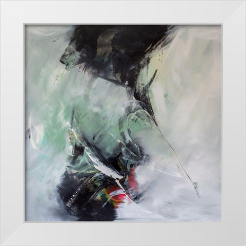 Blackpoint II White Modern Wood Framed Art Print by Middendorf, Christiane