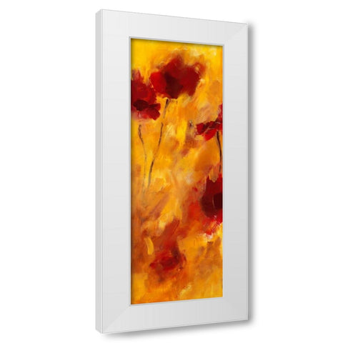 Farbklange II White Modern Wood Framed Art Print by Ohland, Christa