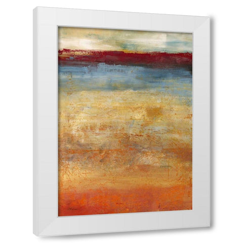 Abendlicht White Modern Wood Framed Art Print by Ohland, Christa