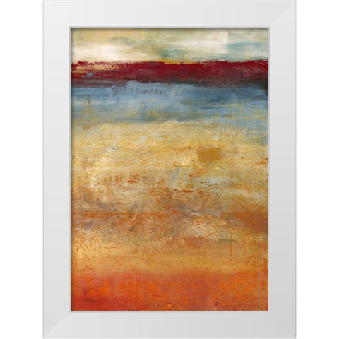 Abendlicht White Modern Wood Framed Art Print by Ohland, Christa