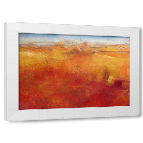 Weites Land III White Modern Wood Framed Art Print by Ohland, Christa