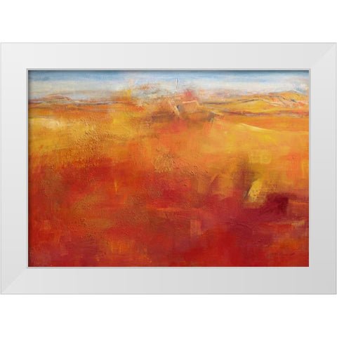 Weites Land III White Modern Wood Framed Art Print by Ohland, Christa
