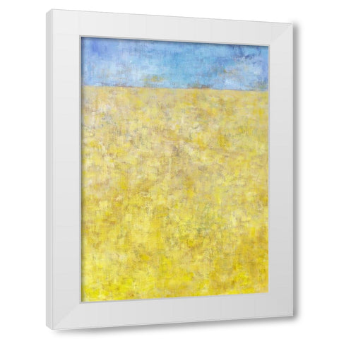 Jahreszeiten III White Modern Wood Framed Art Print by Ohland, Christa