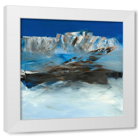 Eislandschaft I White Modern Wood Framed Art Print by Rosskamp, Conny