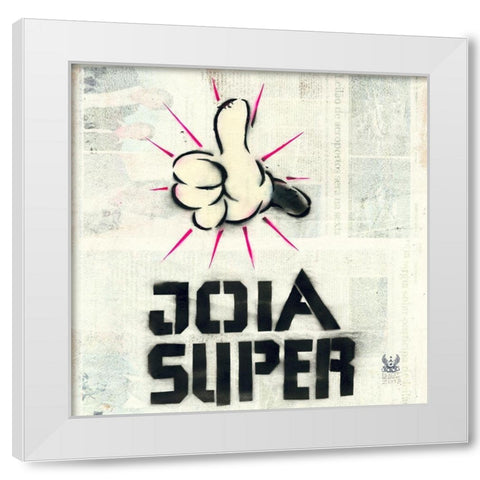 Joia White Modern Wood Framed Art Print by Eliot