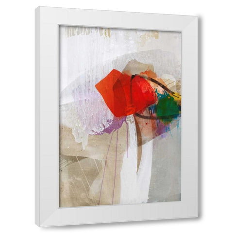 The Red One White Modern Wood Framed Art Print by Ruttkau,El