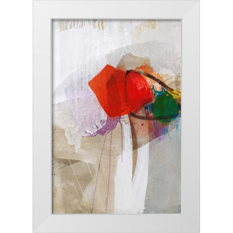 The Red One White Modern Wood Framed Art Print by Ruttkau,El