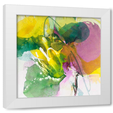 Charming White Modern Wood Framed Art Print by Ruttkau, El