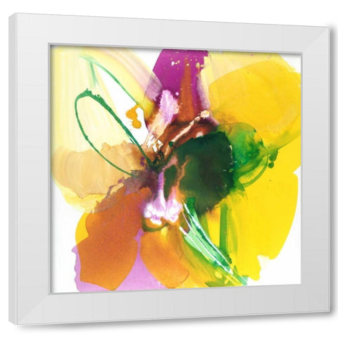 Exciting White Modern Wood Framed Art Print by Ruttkau, El