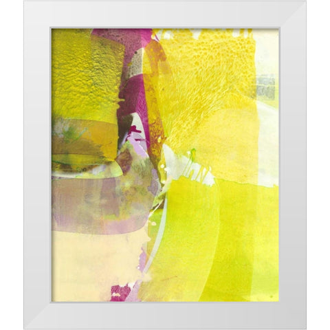 Light Green Fields White Modern Wood Framed Art Print by Witt, El