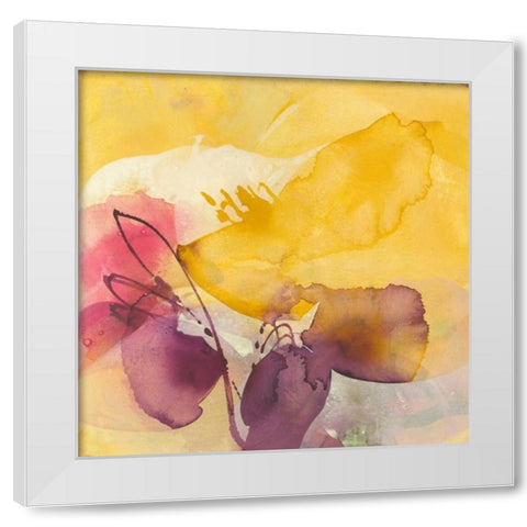 Blossoms White Modern Wood Framed Art Print by Witt, El