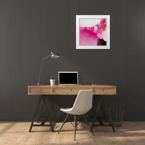 Blossom Petals White Modern Wood Framed Art Print by Witt, El