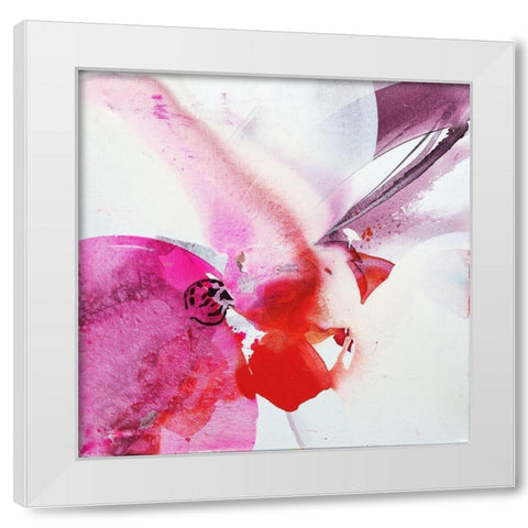 Orchid Flower White Modern Wood Framed Art Print by Witt, El