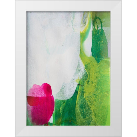 Green Nature White Modern Wood Framed Art Print by Witt, El