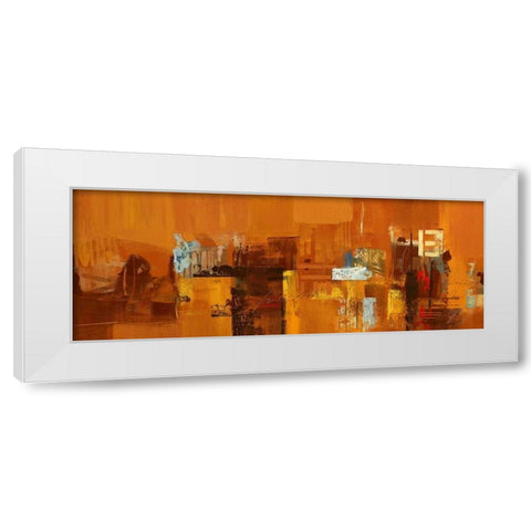 Mondo Astratto White Modern Wood Framed Art Print by Cusumano, Francesco