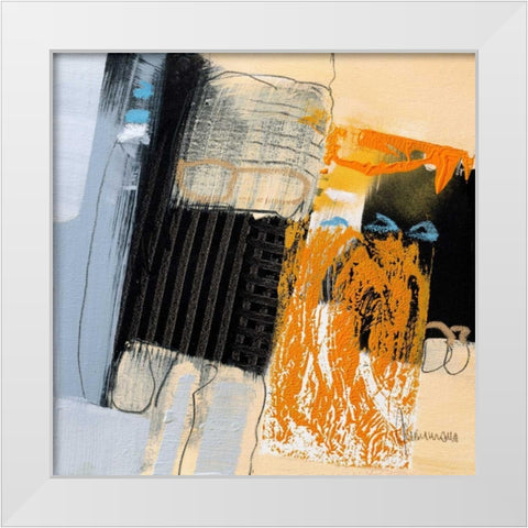 Movimenti I White Modern Wood Framed Art Print by Cusumano, Francesco