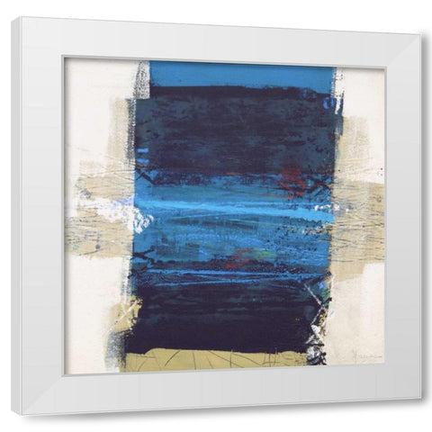 Acqua I White Modern Wood Framed Art Print by Cusumano, Francesco