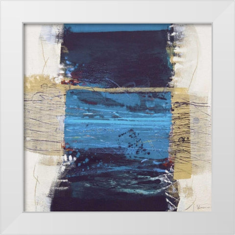 Acqua II White Modern Wood Framed Art Print by Cusumano, Francesco