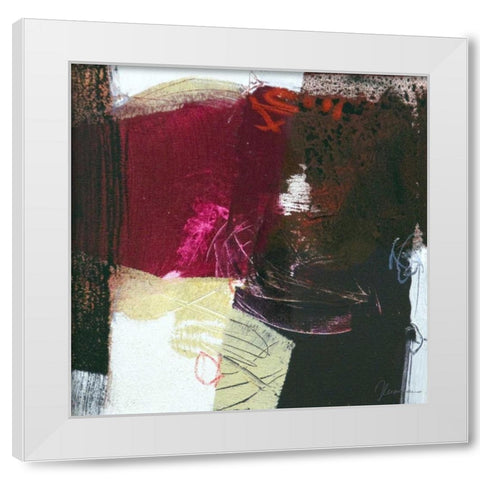 Sfondo II White Modern Wood Framed Art Print by Cusumano, Francesco