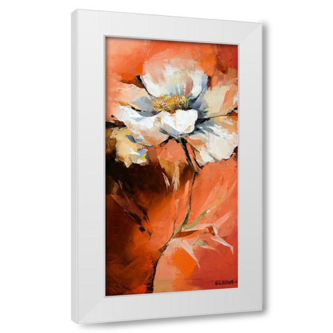 Anemonen I White Modern Wood Framed Art Print by Filatov, Elena
