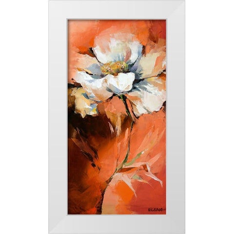 Anemonen I White Modern Wood Framed Art Print by Filatov, Elena