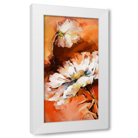 Anemonen II White Modern Wood Framed Art Print by Filatov, Elena