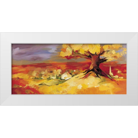 Bergkirchen White Modern Wood Framed Art Print by Filatov, Elena