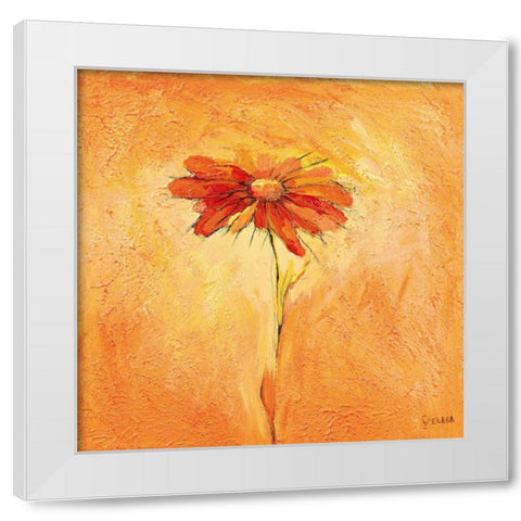 Fiore 2 White Modern Wood Framed Art Print by Filatov, Elena