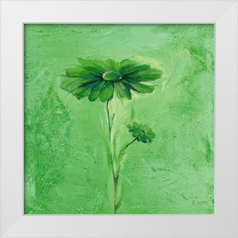 Fiore 3 White Modern Wood Framed Art Print by Filatov, Elena