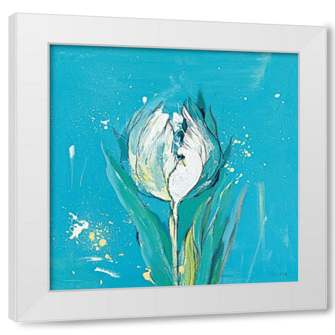 Tulpa 4 White Modern Wood Framed Art Print by Filatov, Elena