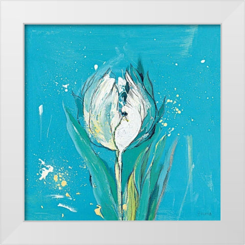 Tulpa 4 White Modern Wood Framed Art Print by Filatov, Elena