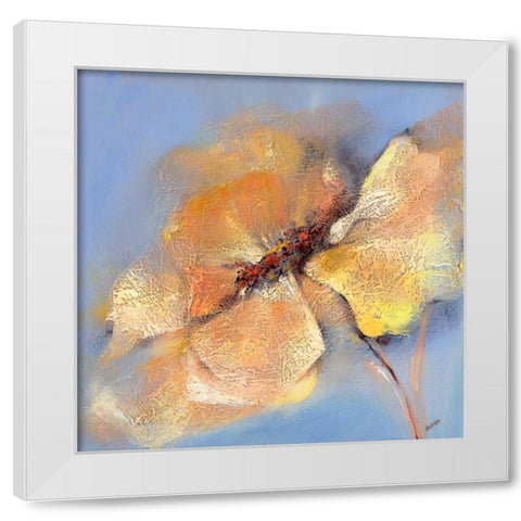 Bright Anemone I White Modern Wood Framed Art Print by Filatov, Elena