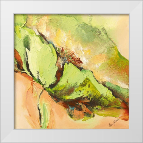 Mint Spring II White Modern Wood Framed Art Print by Filatov, Elena