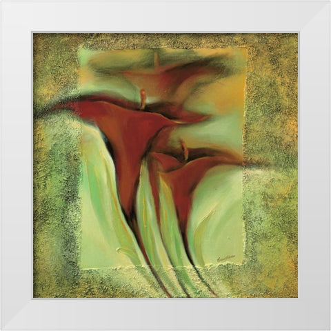 Romance I White Modern Wood Framed Art Print by Filatov, Elena