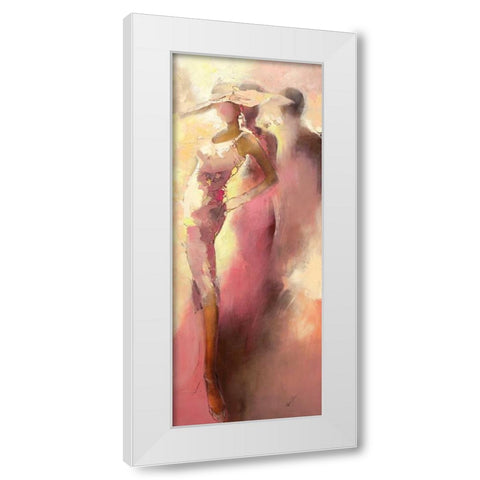 Eleganz II White Modern Wood Framed Art Print by Filatov, Elena