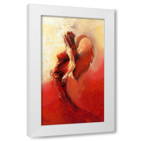Engel 2 White Modern Wood Framed Art Print by Filatov, Elena