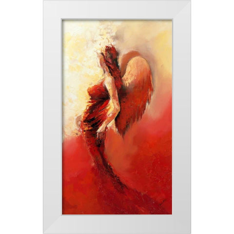 Engel 2 White Modern Wood Framed Art Print by Filatov, Elena