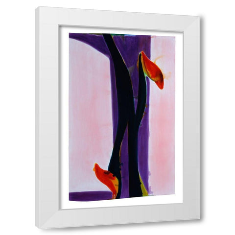 OkÃ¨ III White Modern Wood Framed Art Print by Fusi, Federico