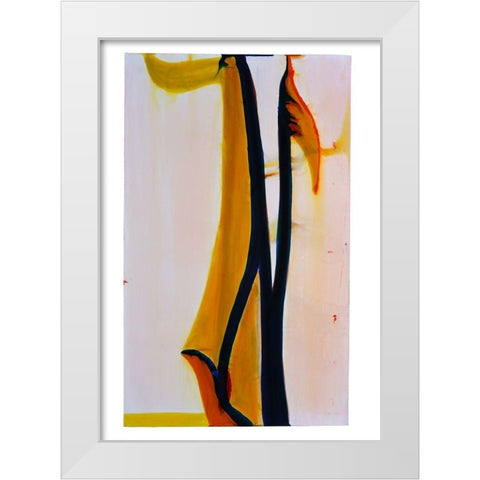 OkÃ¨ IV White Modern Wood Framed Art Print by Fusi, Federico