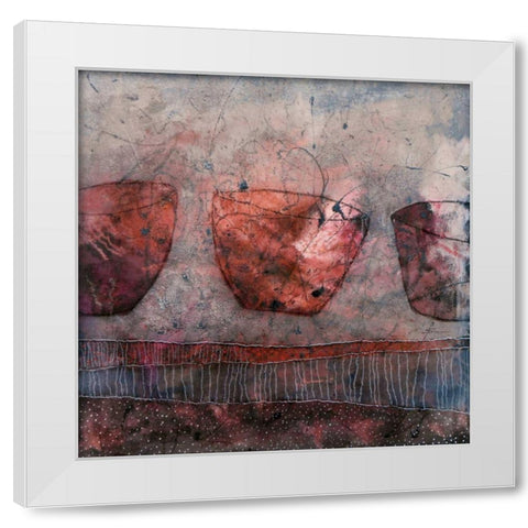 Keramik-Balletteusen White Modern Wood Framed Art Print by Schmalzl, Franziska