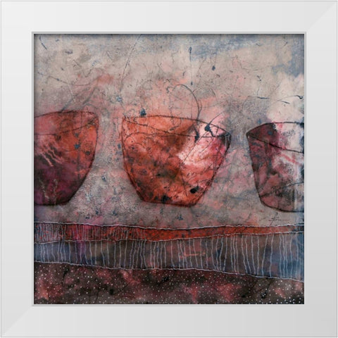 Keramik-Balletteusen White Modern Wood Framed Art Print by Schmalzl, Franziska