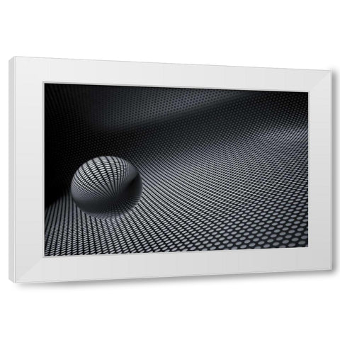 Glaskugelspiel I White Modern Wood Framed Art Print by Rossmeissl, Gerhard