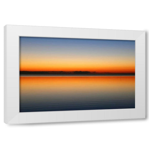 Horizont White Modern Wood Framed Art Print by Rossmeissl, Gerhard